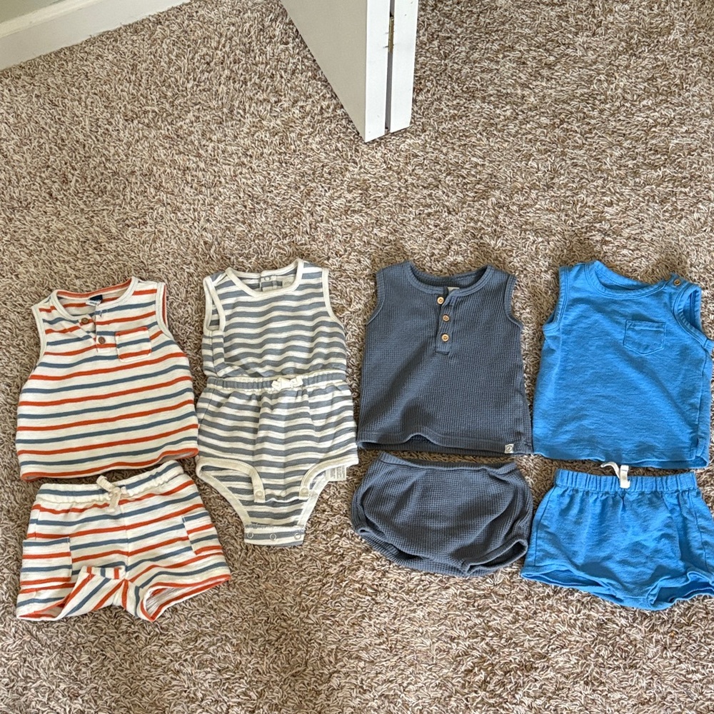 Kids Striped and Solid Matching Sets